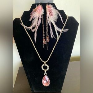 Pink Necklace set